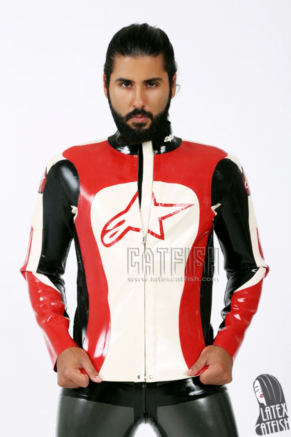 Men's Branded Conventional Latex Motorcycle Jacket Men's Branded Conventional Latex Motorcycle Jacket