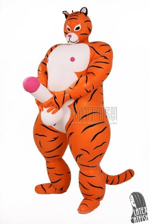 Cute Inflatable Latex Tiger