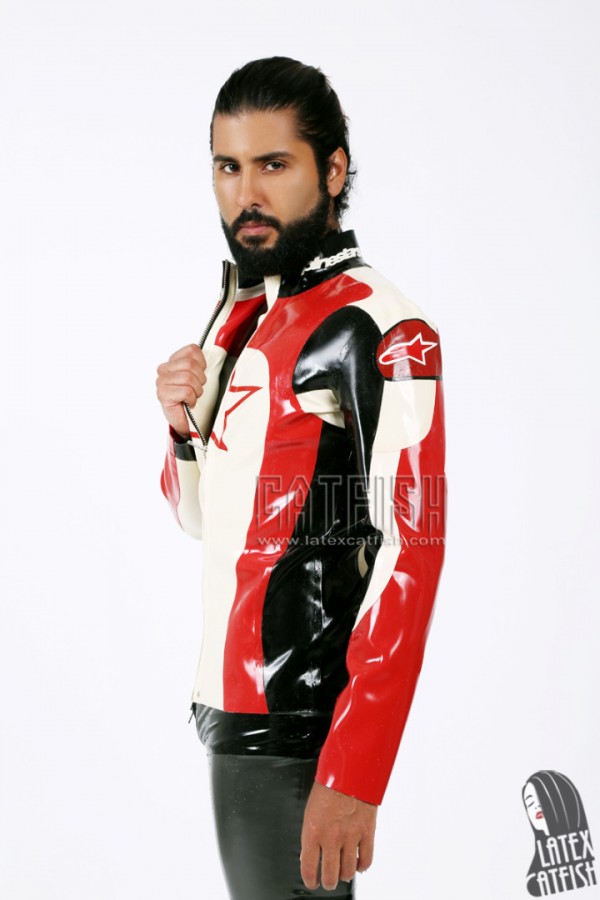 Men's Branded Conventional Latex Motorcycle Jacket