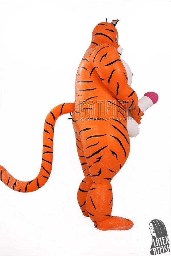 Cute Inflatable Latex Tiger