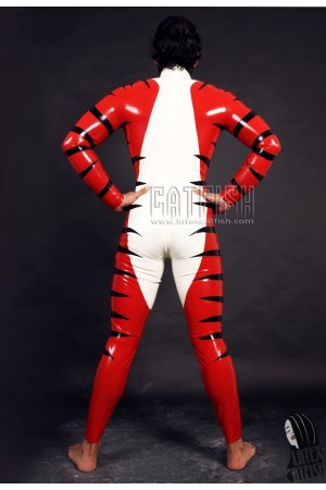 Men's 'Wildside' Latex Neck Entry Catsuit