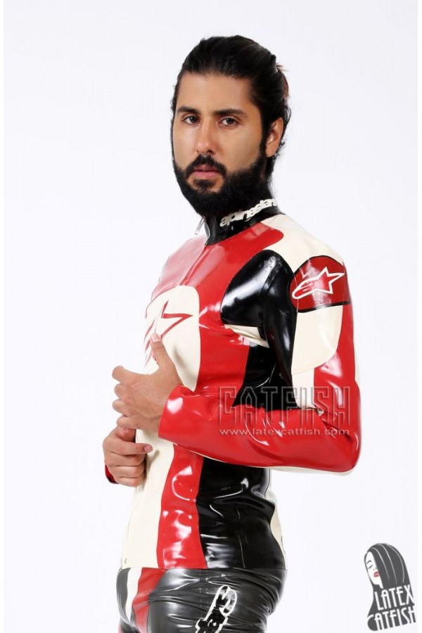Men's Branded Conventional Latex Motorcycle Jacket