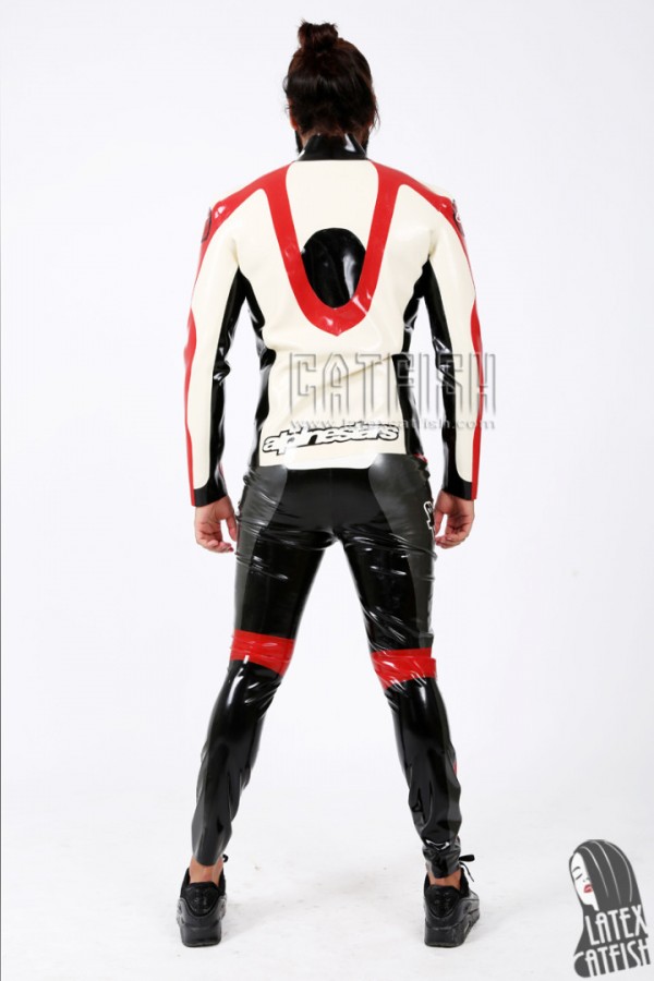 Men's Branded Conventional Latex Motorcycle Jacket