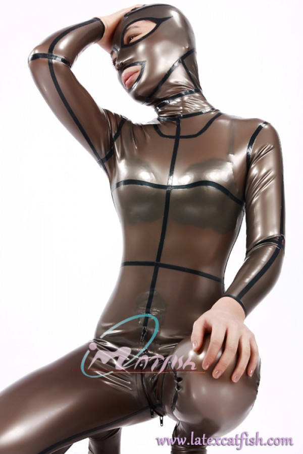 (Stock Clearance) Unisex 'Gimpy' Latex Catsuit (without hood)