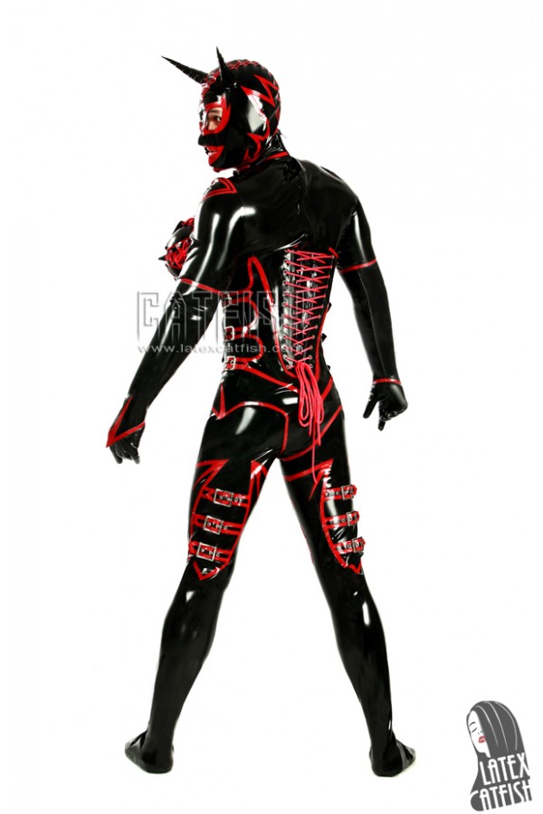 Unisex 'RuPauled Wonder' Latex Costume Suit