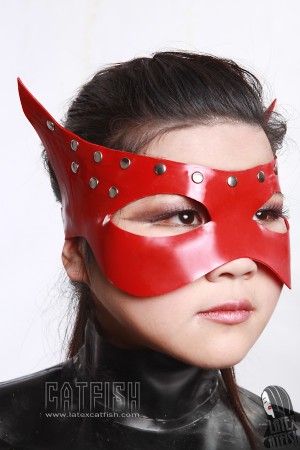 Winged Latex Eye Mask