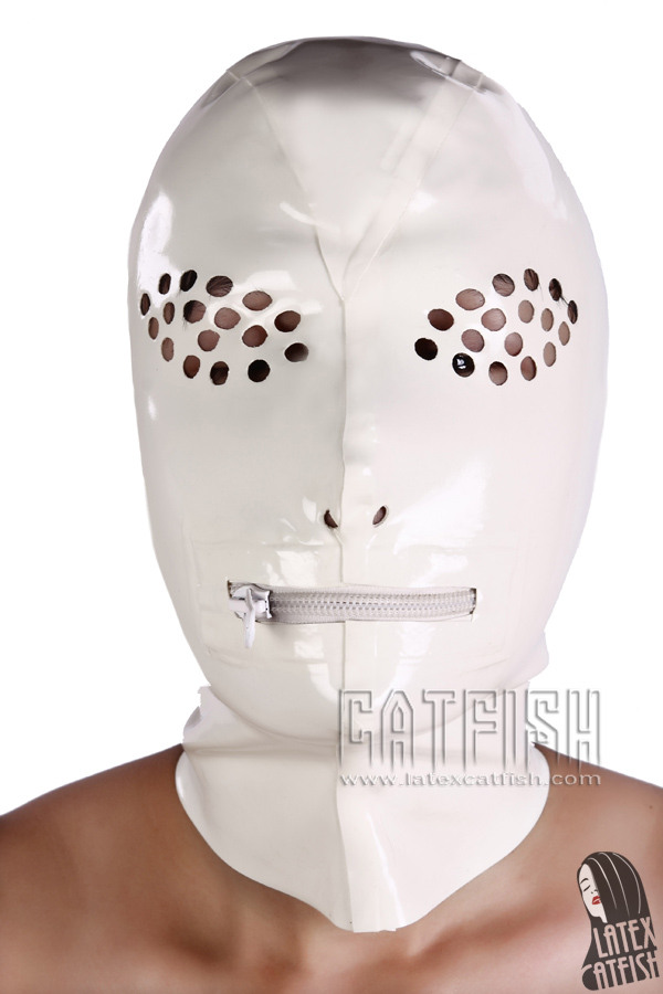 Alien Insecto Latex Hood With Mouth Zipper