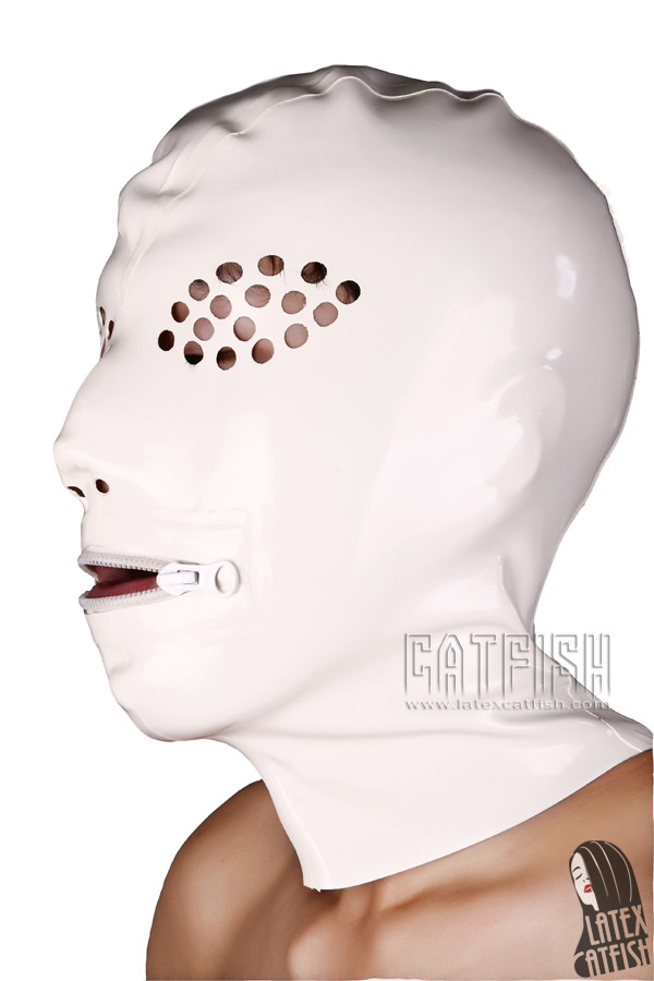 Alien Insecto Latex Hood With Mouth Zipper