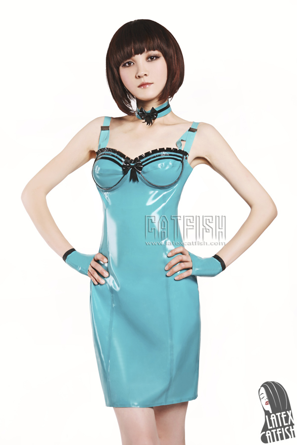 Lady's 'Haute n Chic' Above-Knee Latex Party Dress 