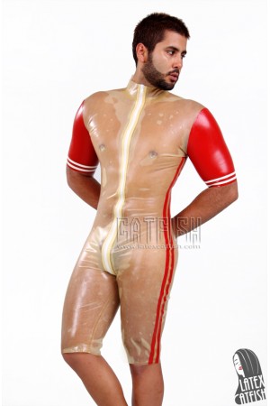 Men's 'Shortie' Transparent Latex Suit