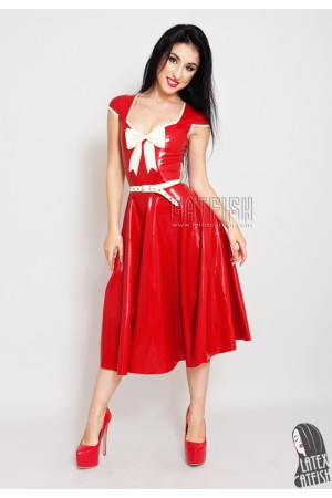 'Bow-delicious' Latex Party Dress