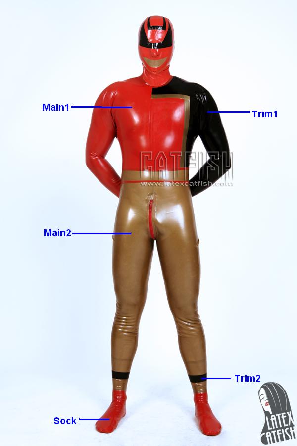 Men's 'Ultra-Zee' Comic Character Latex Costume Catsuit