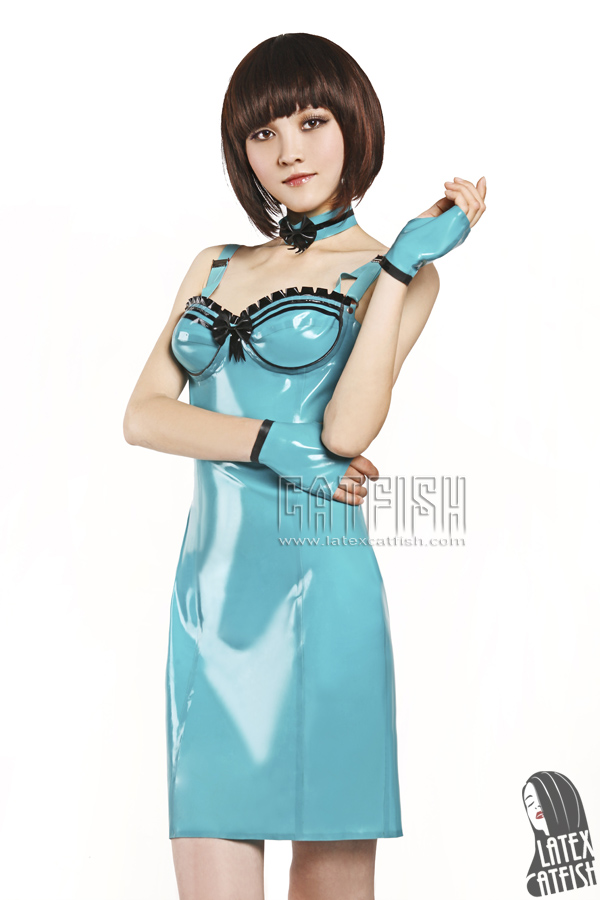 Lady's 'Haute n Chic' Above-Knee Latex Party Dress 