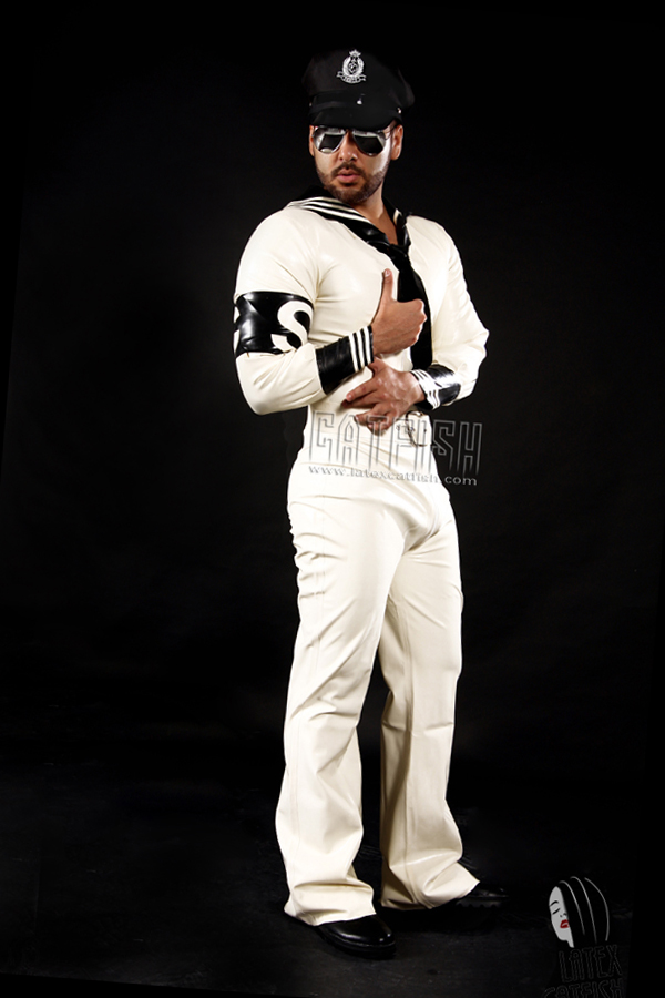 Men's 'Anchors Aweigh' Latex Sailor Suit