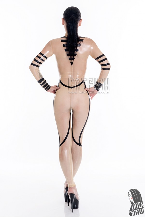 'Dig-Data' Transparent Latex Catsuit