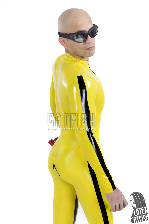 Men's 'Martial Arts' Bruce Lee Style Latex Catsuit