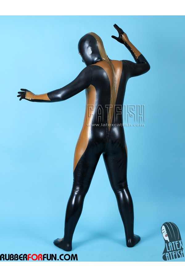 Men's 'Octagrama' Total Body Latex Gimp Catsuit