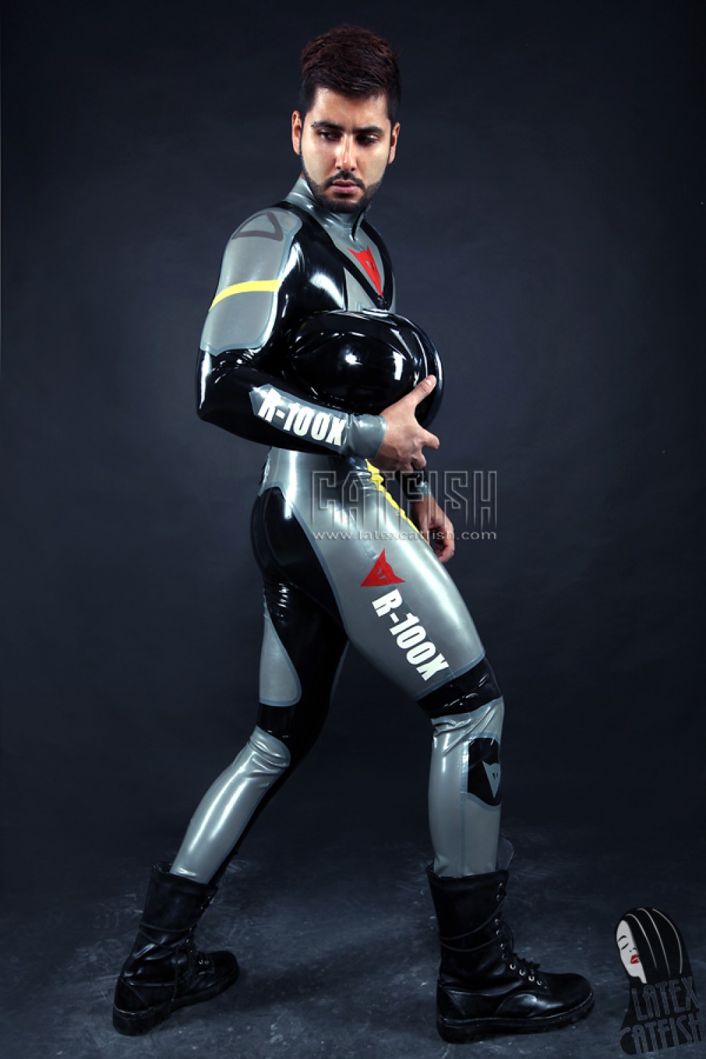 Men's 'R-100X' Rubber Moto Racing Suit Model F Men's 'R-100X' Rubber Moto Racing Suit Model F