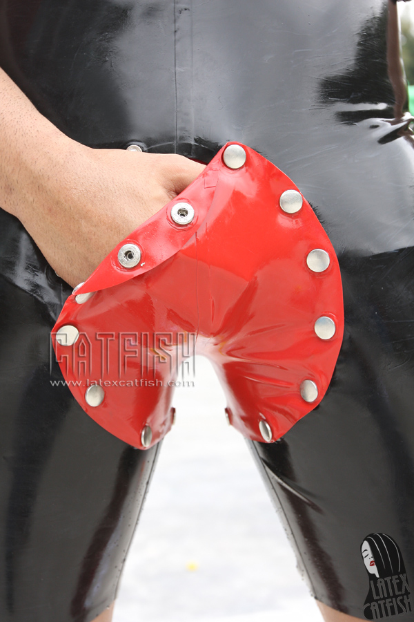 Men's Circular Crotch-piece Latex Singlet Suit