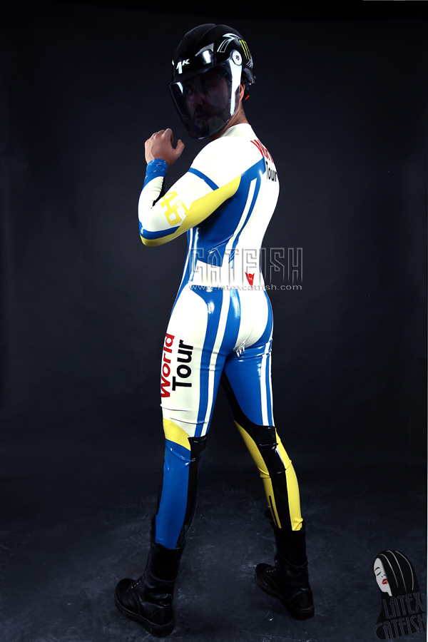 Men's 'World Tour' Motorbike Latex Catsuit