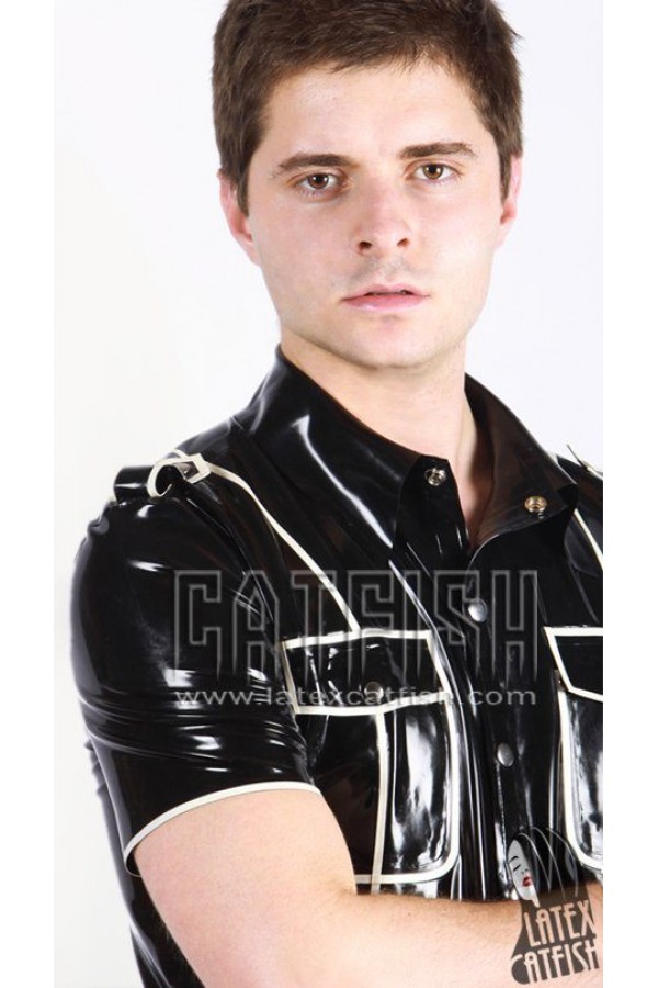 (stock clearance) Men's 'Safari' Latex Short-Sleeved Shirt