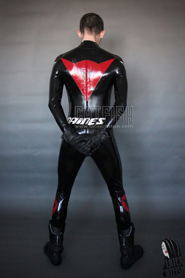 Men's Moto Racing Biker Latex Catsuit