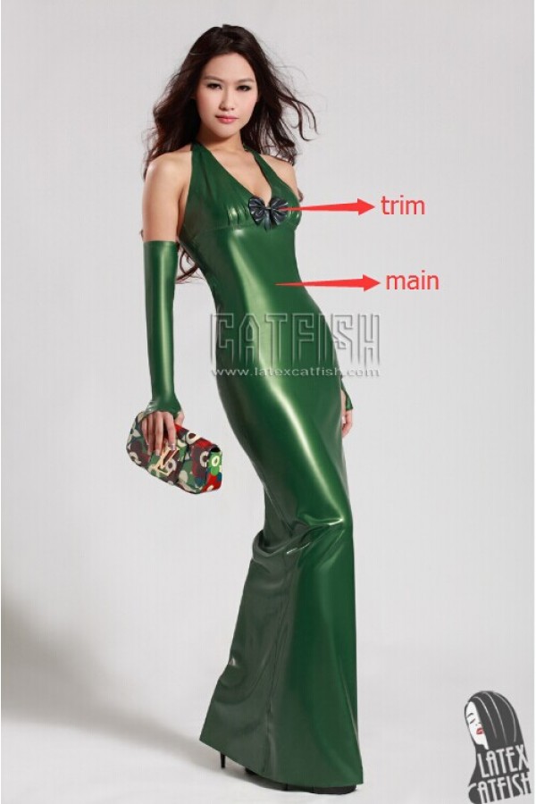 Full-Length Latex Formal 'Prom' Dress