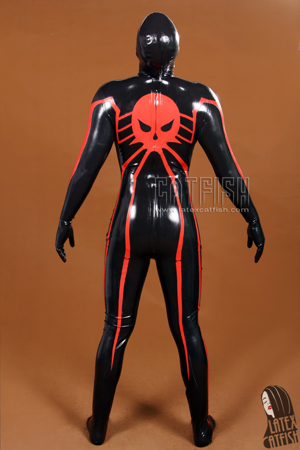 Men's 'Arachne' Spidey Pattern Latex Costume Catsuit