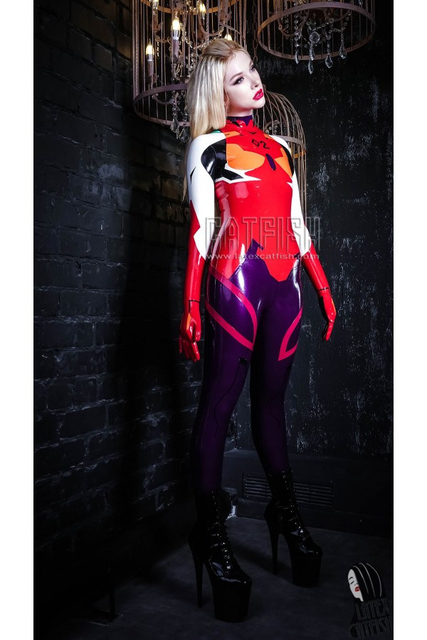 'Zero Two Darling' Latex Catsuit With Feet & Gloves