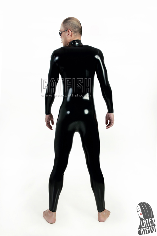 (Stock Clearance) Latex Neck Entry Catsuit