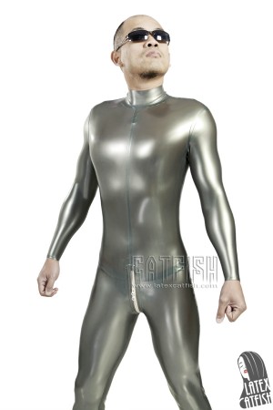 Men's Standard Back Zipper Latex Catsuit