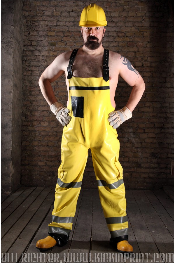 Men's 'Tradesman' Latex Dungarees