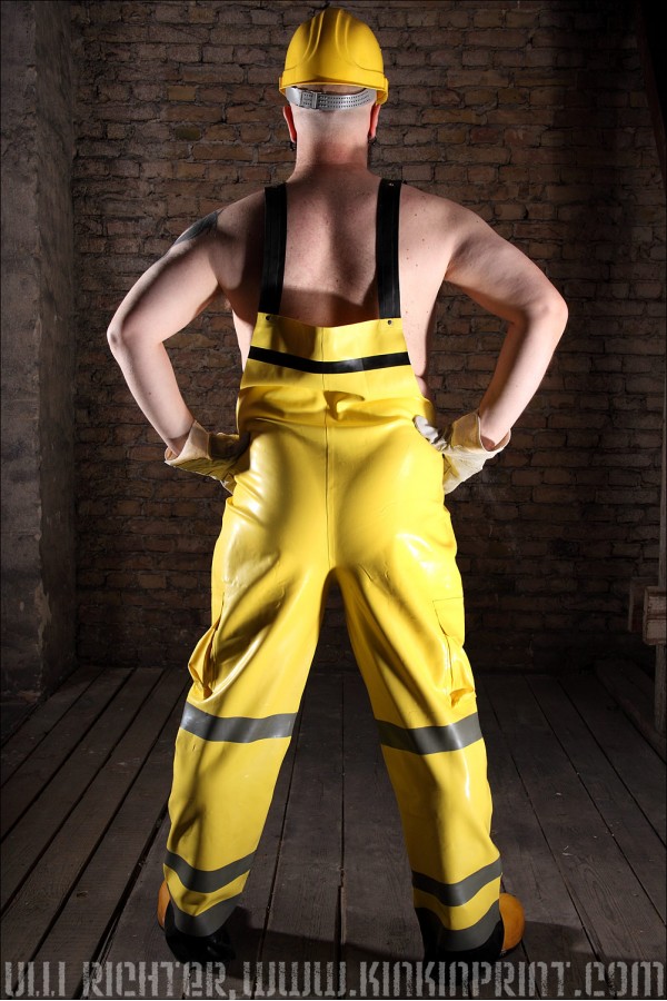 Men's 'Tradesman' Latex Dungarees