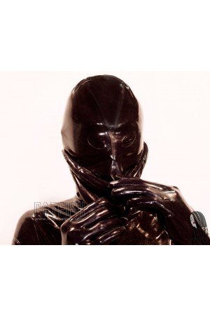 Men's Mouth Entry & Condom Full Latex Catsuit