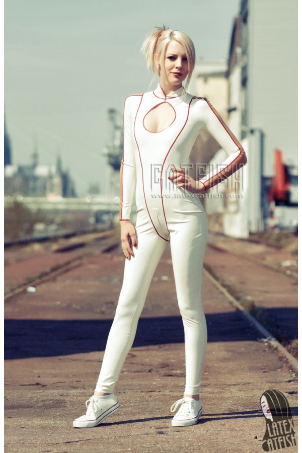 'Teardrop' Latex Casual Catsuit