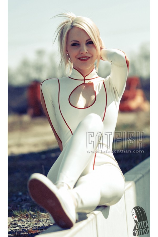 'Teardrop' Latex Casual Catsuit