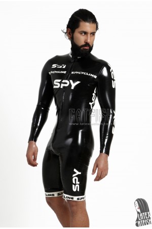 Men's Brand Name Long-Sleeved Latex Cycling Suit