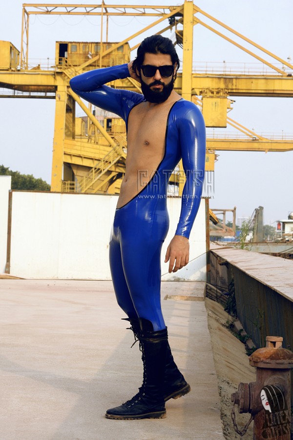  (Stock clearance) Men's 'Bare-Chester' Latex Catsuit