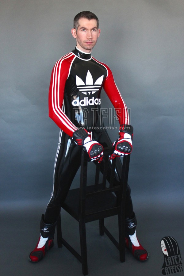 Men's Sports Adi Latex Catsuit With Codpiece