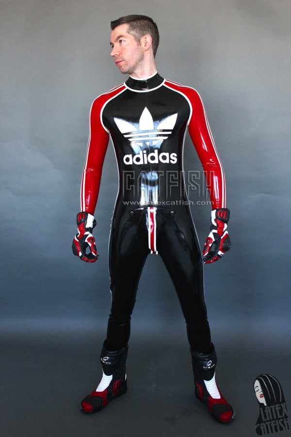 Men's Sports Adi Latex Catsuit With Codpiece