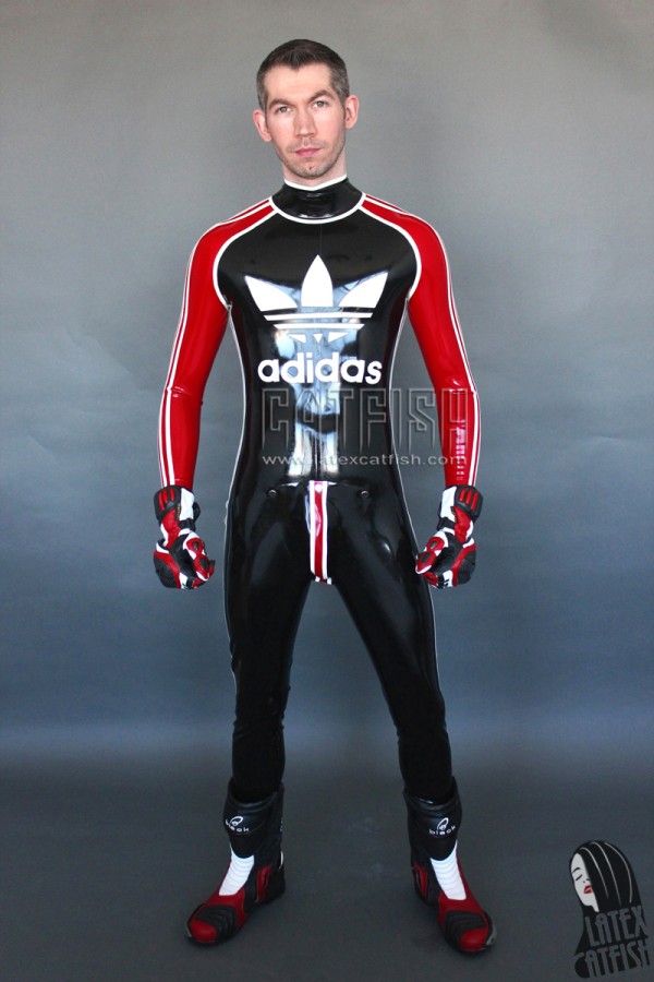 Men's Sports Adi Latex Catsuit With Codpiece