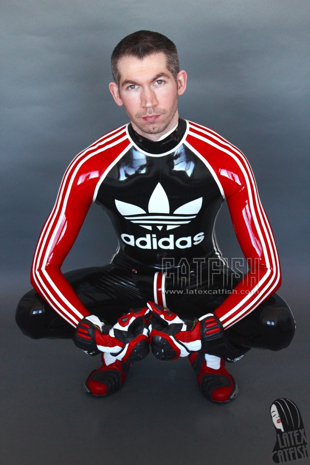 Men's Sports Adi Latex Catsuit With Codpiece Men's Sports Adi Latex Catsuit With Codpiece