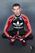 (Stock clearance) Men's Sports Adi Latex Catsuit With Codpiece