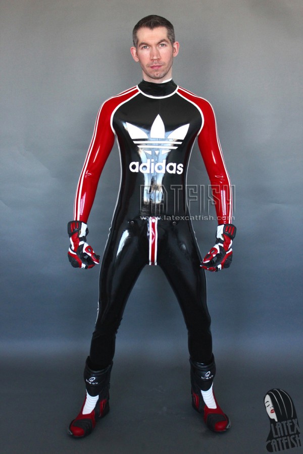 Men's Sports Adi Latex Catsuit With Codpiece