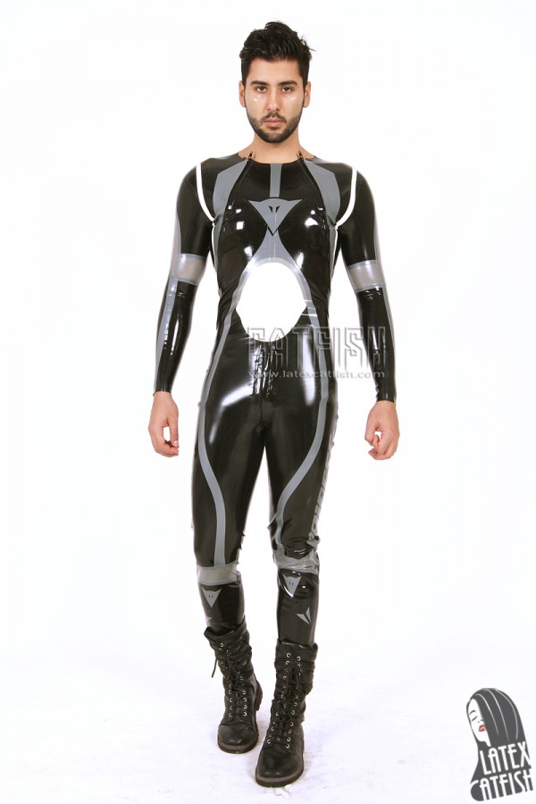 Men's Brand Name T-Age Collarless MotoGP Biker Catsuit