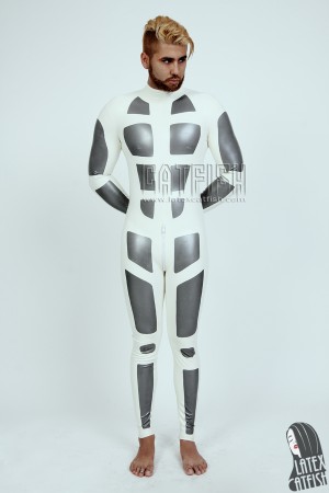 Men's 'Sci-Fi' Zipperless Neck Entry Latex Catsuit