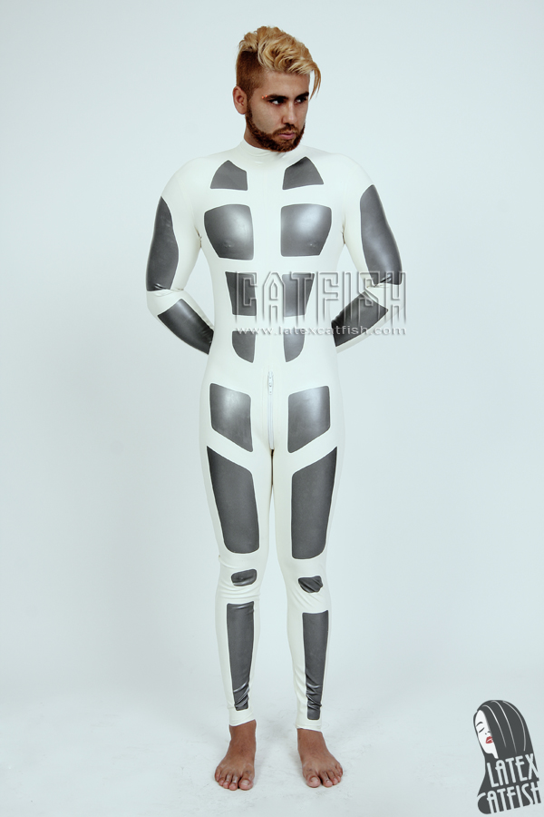 Men's 'Sci-Fi' Zipperless Neck Entry Latex Catsuit