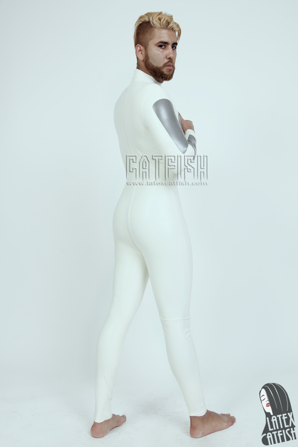 Men's 'Sci-Fi' Zipperless Neck Entry Latex Catsuit