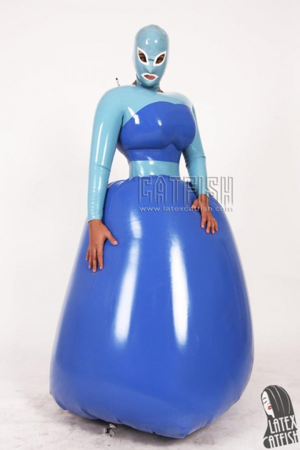 Unisex 'Ball-Belle' Latex Ball Gown