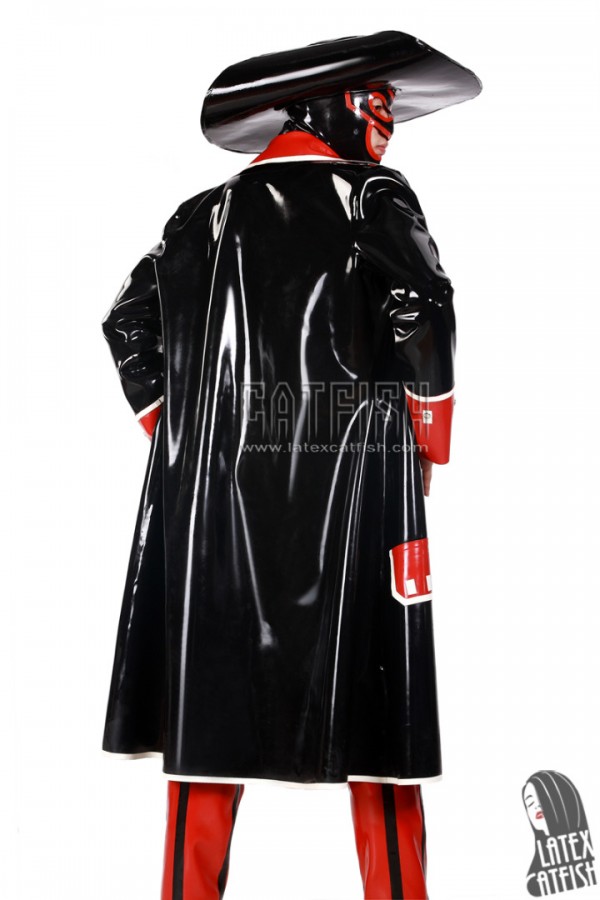 Men's 'Captain Hook' Latex Pirate Costume Coat